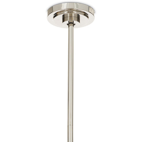 Artemis 1 Light 8 inch Polished Nickel Pendant Ceiling Light in Alabaster Glass